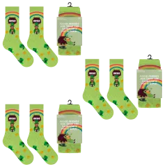 3-Pack: Titan St-Patrick's Day Greeting Card & Novelty Socks Set