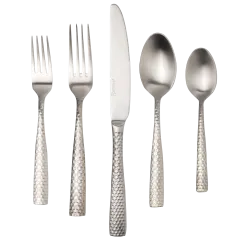 Fortessa Lucca 20-Piece 18/10 Stainless Steel Flatware Set