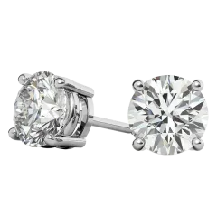 Voss+Agin 1.50 Carat TW Genuine Moissanite Stud Earrings