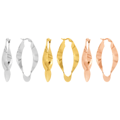 Steeltime Set de 3 Aros Ondulados Variados