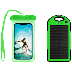 Funda para Teléfono Ciana 5000 mAh con Carga Solar e Impermeable