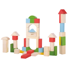 Classic World Juego de 50 Bloques Apilables de Madera para Bebé