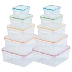 2-Pack: Lock n Lock Everyday 10-Piece Square Food Storage Set