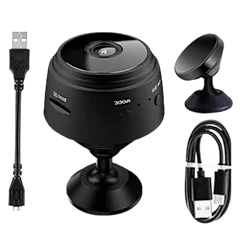 Krediz Magnetic Mini Security Camera 1080p HD Camera with Night Vision & Motion