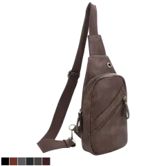 Malibu Skye Lynnelle Sling Bag with Front Zipper Pocket