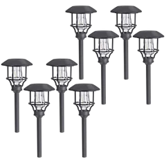8-Pack: Sterno Solar Edison Path Lights