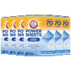 6-Pack: Arm & Hammer Power Sheets Laundry Detergent