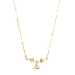 Savvy Cie Cubic Zirconia Bar Necklace