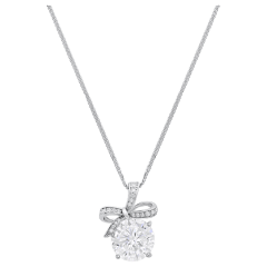 The Moissanite Bow Necklace