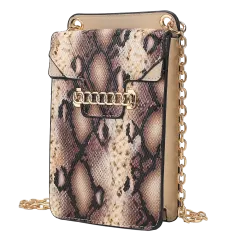 MKF Collection Yael Faux Snake Embossed Phone Crossbody Bag by Mia K.
