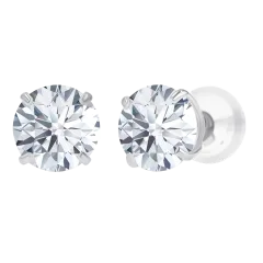 Voss+Agin 2.0 Carat TW Lab-Grown Diamond Stud Earrings