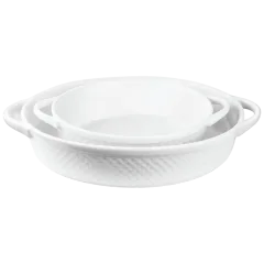 Le Regalo 2-Piece Stoneware Oval Baker Set
