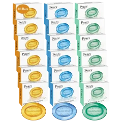 18-Pack: Pears Face & Body Soap