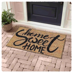 Tapete De Entrada Exterior De Fibra De Coco Bibb Home