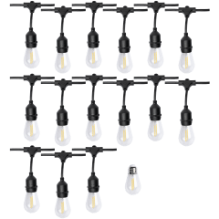 Energetic Lighting 48ft E26 Commercial Outdoor Weatherproof String Lights