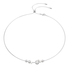 Swarovski Optik Pearl & Crystal Cluster Necklace