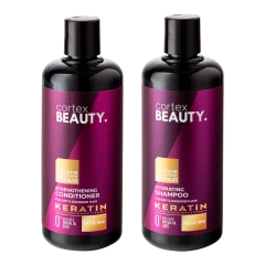 Cortex Beauty Keratin Hydrating Shampoo & Strengthening Conditioner Set