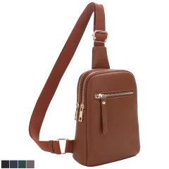Poppy & Harper Chloe Double Compartment Crossbody Bag