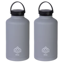 2-Pack: TRU FLASK 64oz Insulated Bottles
