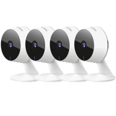 4-Pack: La View F1 Indoor Wi-Fi Security Wired Camera (Refurbished)