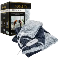 Bombay Faux Fur Reversible Heated Throw