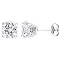 The White Sapphire Stud Earrings