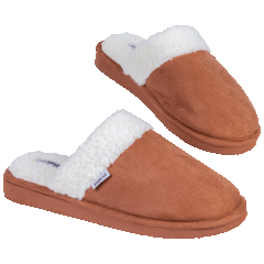 Born Men's Faux Suede and Sherpa Scuff Slippers