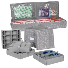 Tidy & Co. Holiday Storage Ornament Box & Multi-Purpose Storage Box