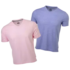 2-Pack: International Report V-Neck Shirt (Lavender, Pink)