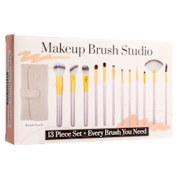 Set de 12 Brochas de Maquillaje Studio con Estuche de Viaje