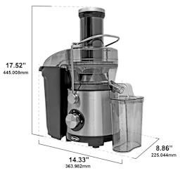 Omega Extractor de Jugos Centrífugo de Alta Velocidad de 1000W con Boca Ancha