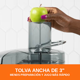 Omega Extractor de Jugos Centrífugo de Alta Velocidad de 1000W con Boca Ancha