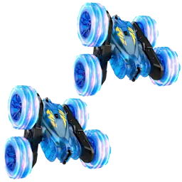 2-Pack: RacingFun Remote Control Double-Sided Stunt Cars with Lights