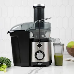 Omega Extractor de Jugos Centrífugo de Alta Velocidad de 1000W con Boca Ancha