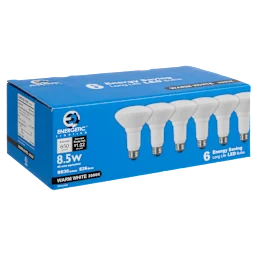 Paquete de 6: Focos LED BR30 de 8.5W Regulables de Energetic Lighting (Blanco...