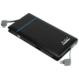 Pogo Batería Externa de 10,000mAh con Doble Cable