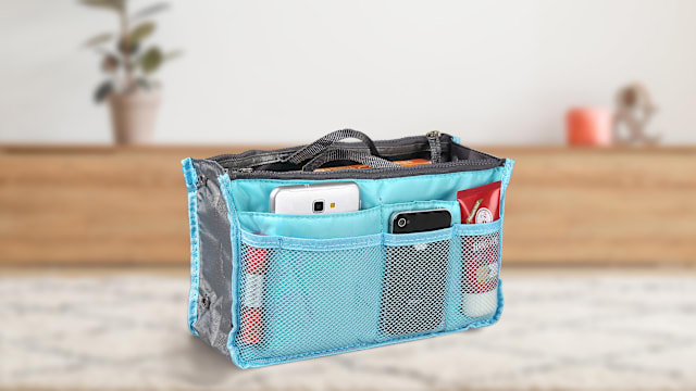 The 13-Pocket Travel Handbag Organizer