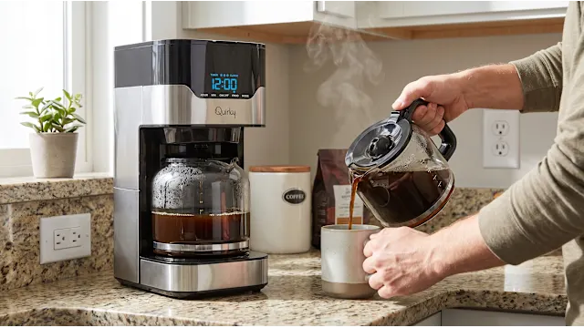 Quirky Cafe 6-Cup Programmable Coffee Maker