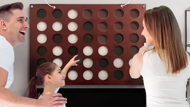 The Giant Wall-Mounted 4-in-a-Row Game