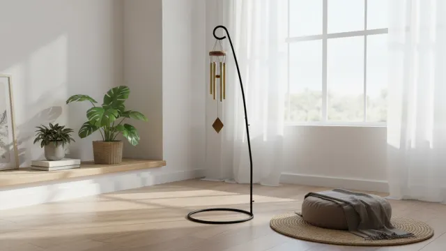 The Chime and Bell Metal Floor Stand