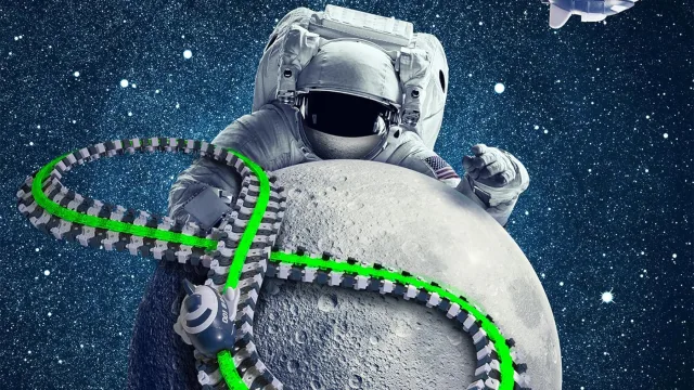 The Glow-in-the-Dark Space Track Set