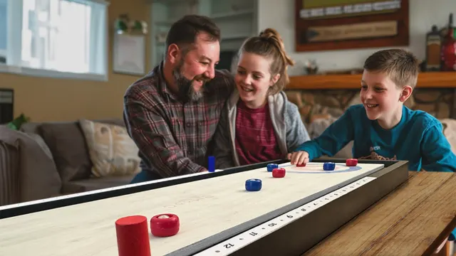 The Classic Tabletop Shuffleboard and Curling Game