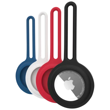 4-Pack: Hypergear AirCover Silicone Loop for AirTag (Multi-Color)