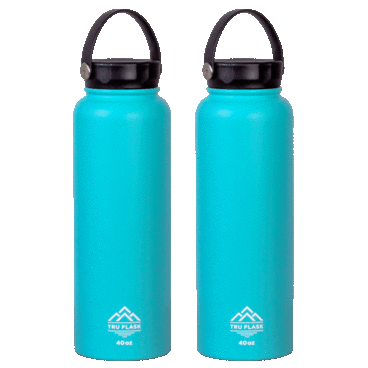 2-Pack: TRU FLASK 40oz Insulated Bottles