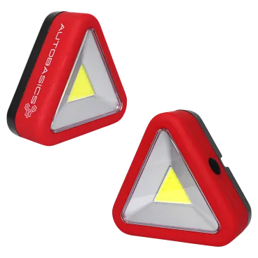 2-Pack: AutoBasics Roadside LED Safety Triangle Lights
