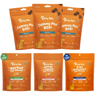 Zesty Paws Supplement Treats for Cats & Dogs