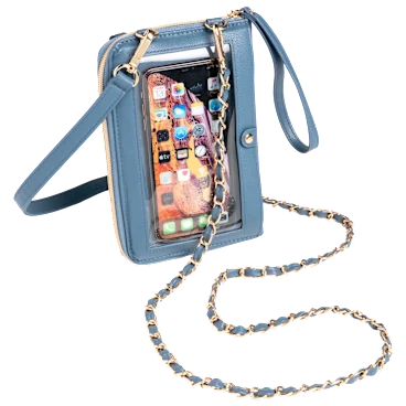 G.I.L.I. Faux Leather Wallet Crossbody with Two Straps