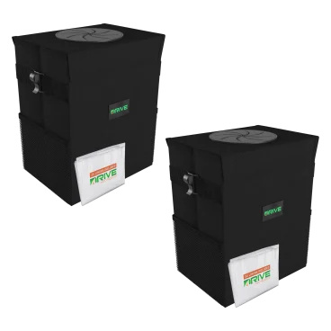 2-Pack: Drive Auto Collapsible Car Trash Can + 40 Bags