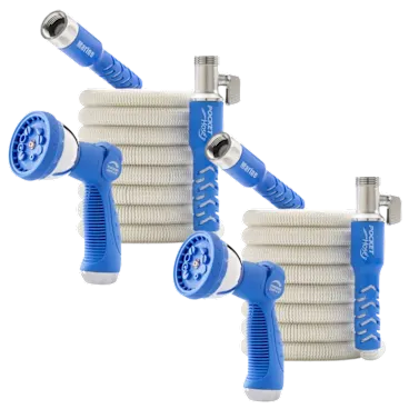 2-Pack: Pocket Hose 50-Foot Expandable Garden Hoses with Hand Sprayers