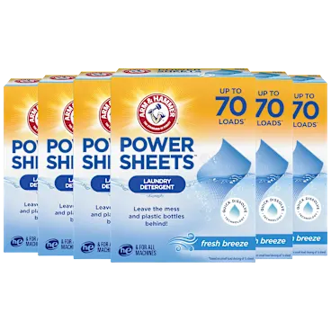 6-Pack: Arm & Hammer Power Sheets Laundry Detergent